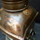 Ancient naval flag lantern in ancient copper semaphore lamp 19th century