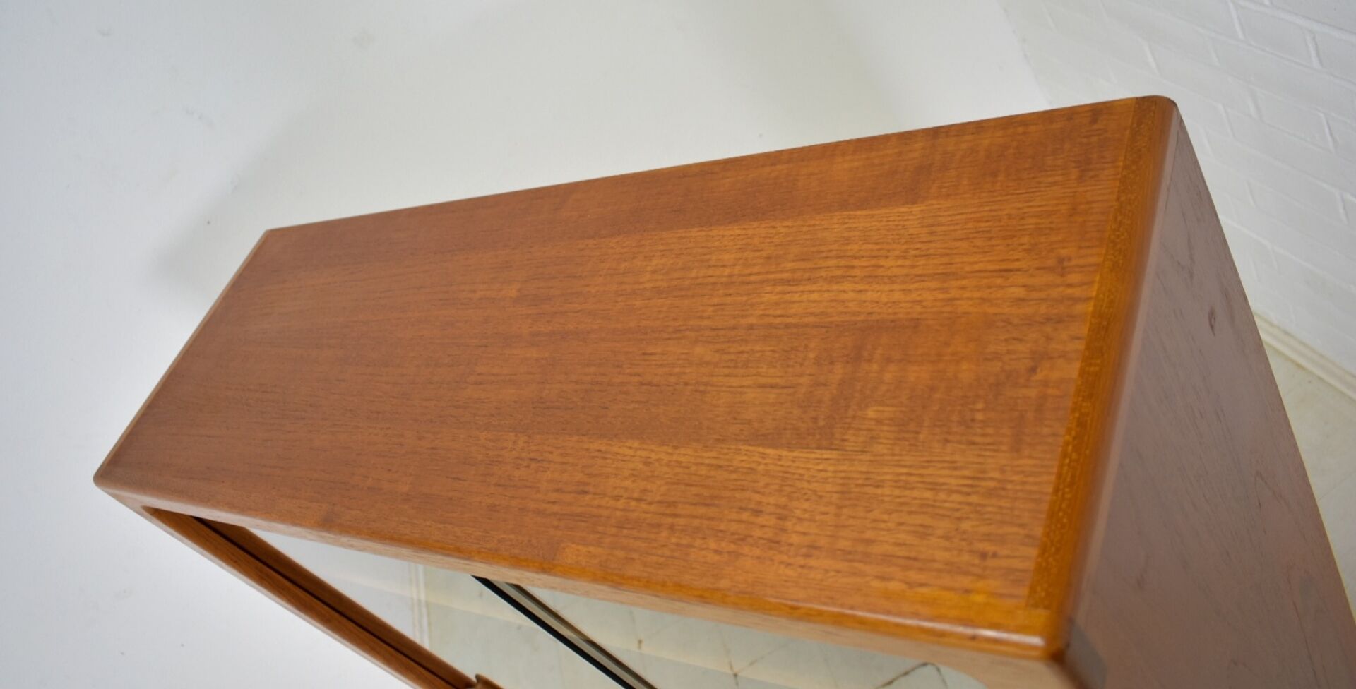 Showcase by CFC Silkeborg 1970s Teak display cabinet danish