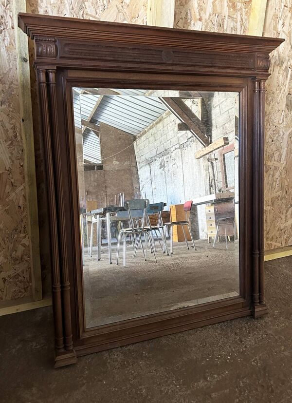 Grand miroir Trumeau, bois, vintage, Henri I
