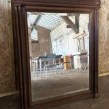 Large Trumeau mirror, wood, vintage, Henri I