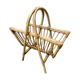 Vintage rattan magazine holder