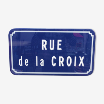 Plaque de rue Rue de la croix