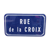 Plaque de rue Rue de la croix