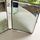 Triptych barber mirrors circa the 1930s 60x25cm