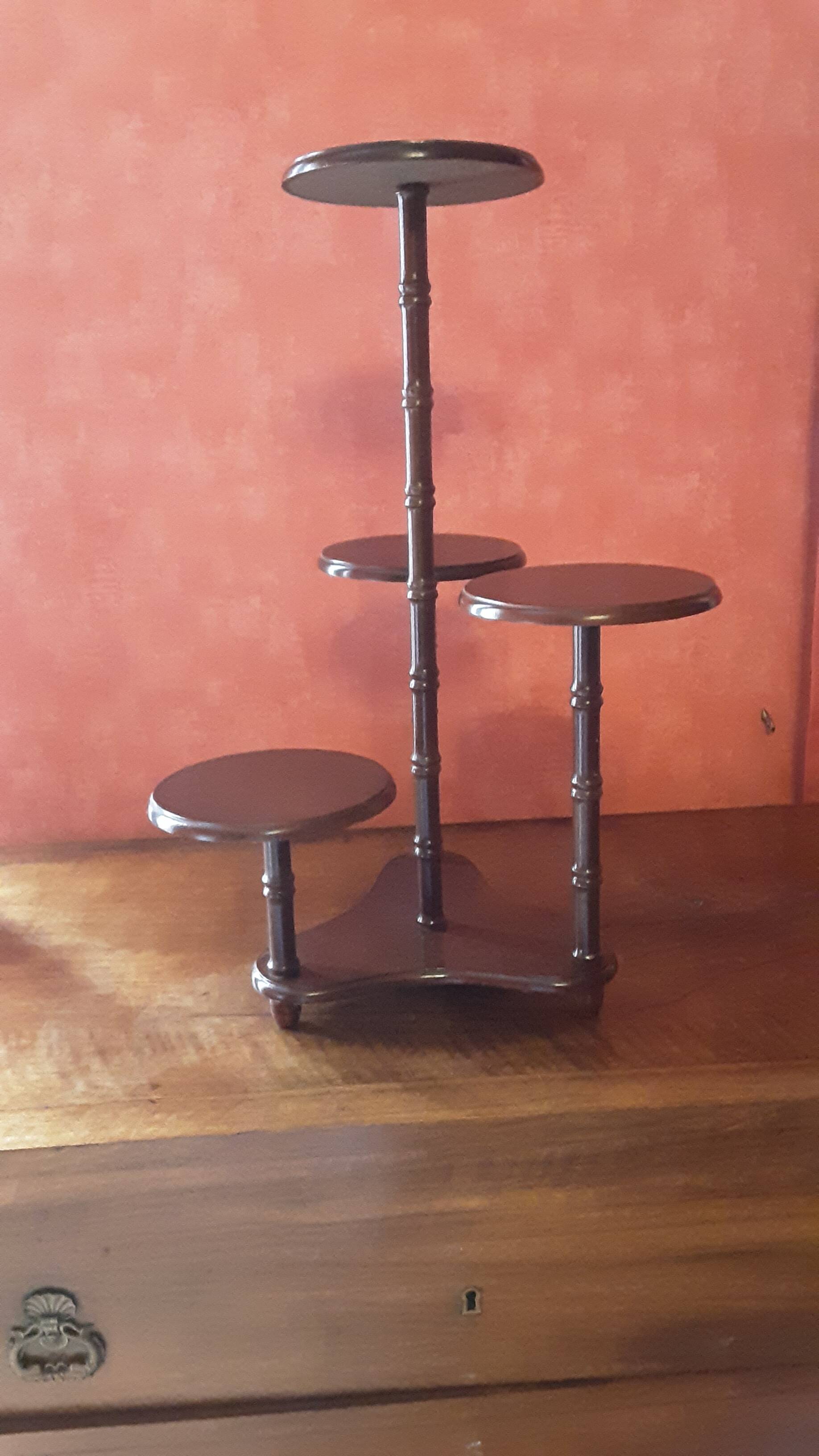 Antique wooden plant stand
