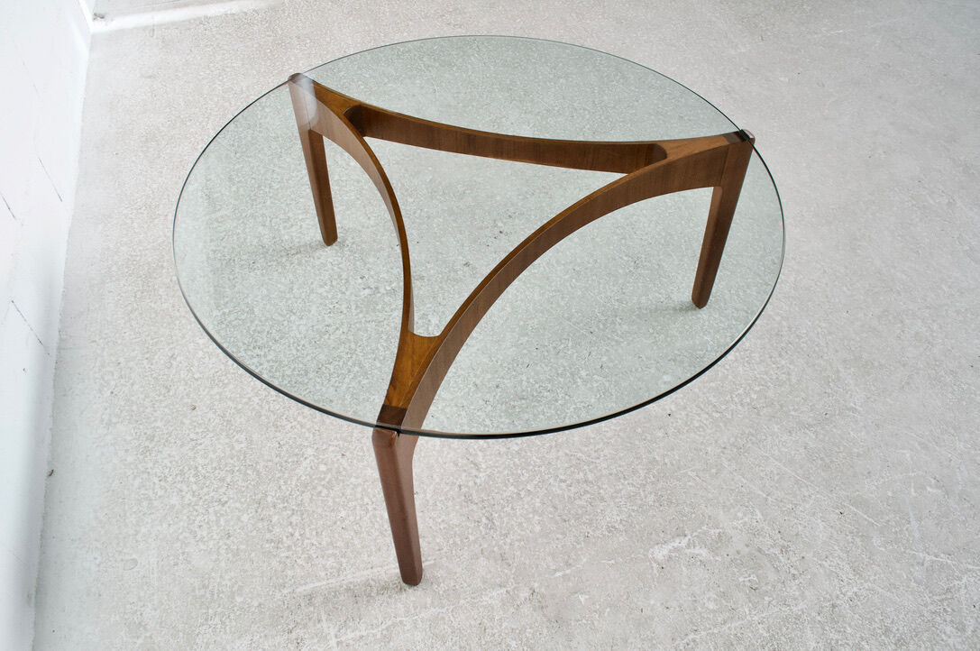 Teak coffee table sven ellekaer 60's years christian linneberg publisher