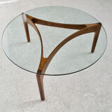 Teak coffee table sven ellekaer 60's years christian linneberg publisher