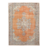 6x9 Cinnamon Orange Classic Vintage Rug, 188x262 Cm