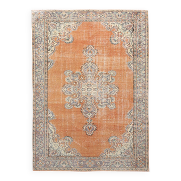 6x9 Cinnamon Orange Classic Vintage Rug, 188x262 Cm
