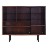 Mahogany bookcase, Danish design, 1970s, manufacturer: Omann Jun