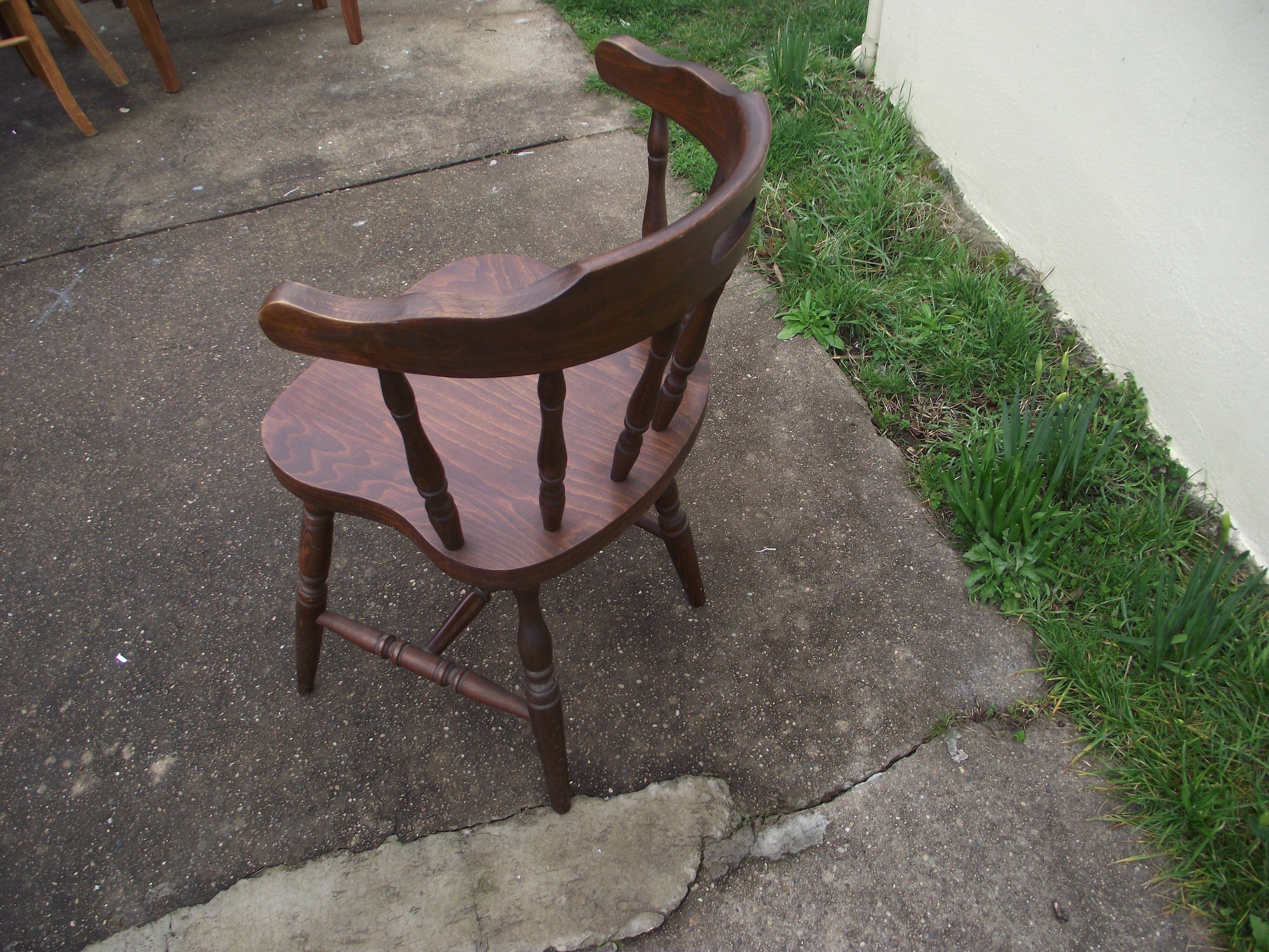 Fauteuil de bistrot en bois des années 60