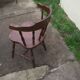 Fauteuil de bistrot en bois des années 60