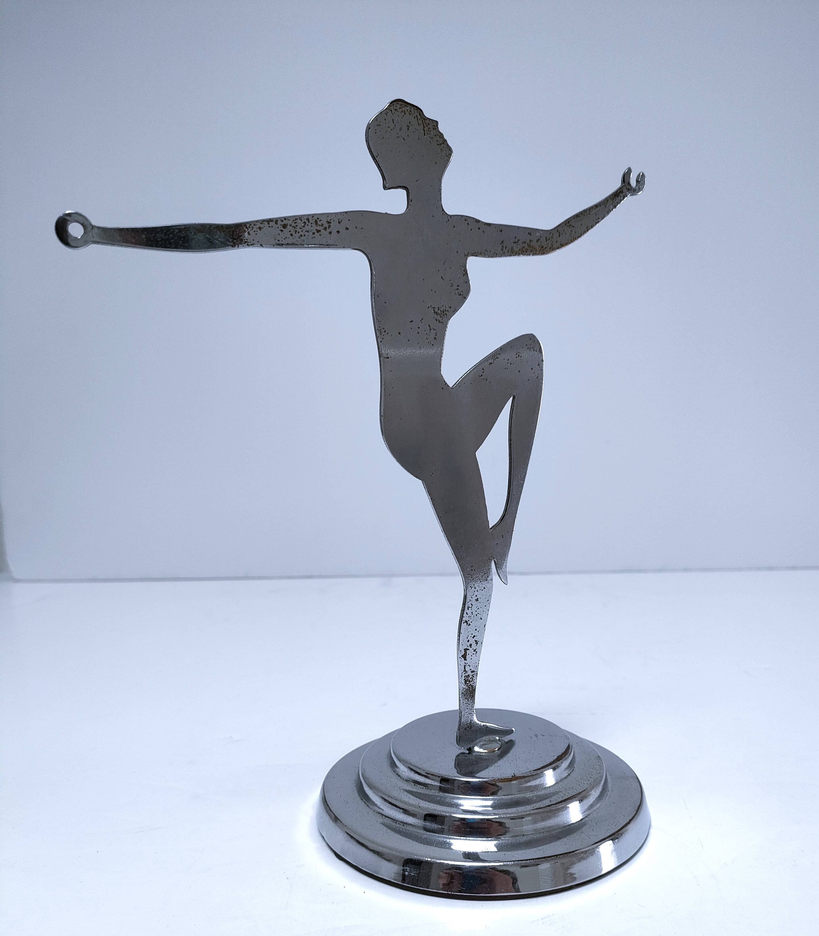 Metal jewelry holder Art Deco style bathroom decor