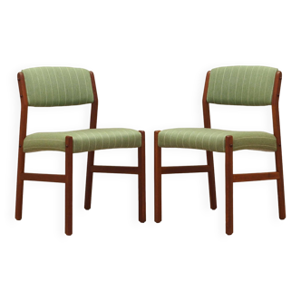 Set of two teak chairs, Danish design, 1970s, production: Denmark