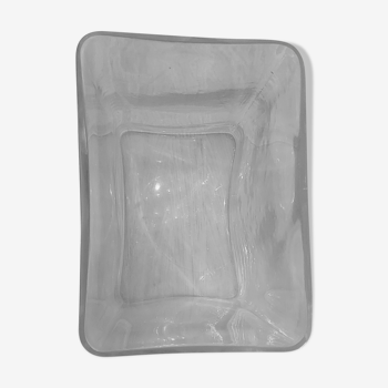 Rectangular glass vase