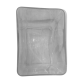 Vase rectangulaire en verre