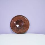 Vintage wooden bowl on foot