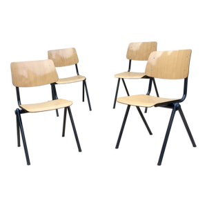 Lot de 4 chaises vintage