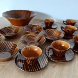 Grand vintage Sarreguemines Domino service – 19 pieces – French design