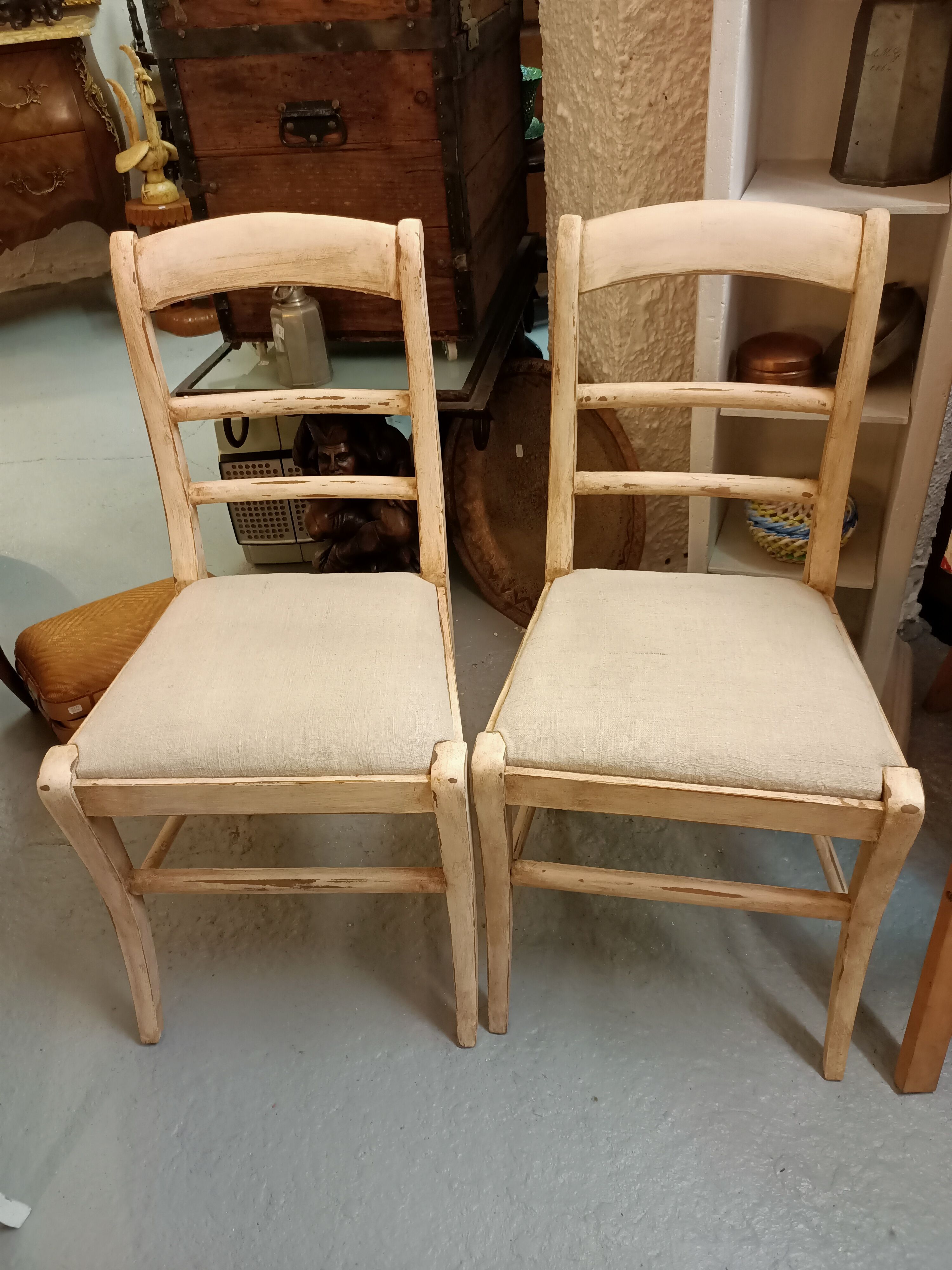 2 renovated chairs