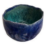Vintage blue handmade bowl