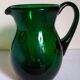 Vintage Empoli blown glass jug
