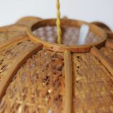 Wicker hanging lamp