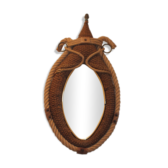 Mirror horse collar in braided rope