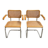 Paire de fauteuils Cesca B64 Marcel Breuer