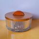 Round art deco glass box 1930