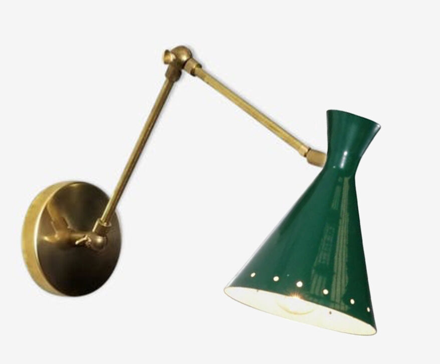 Italian wall lamp cocotte vert