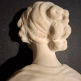 Female bust in stone