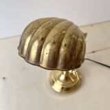 1950s brass "shell" desk lamp, vintage lighting