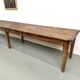 XXL farmhouse table 4 metres in solid pine - 6 legs - 1950s