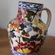 Gien earthenware peony pitcher