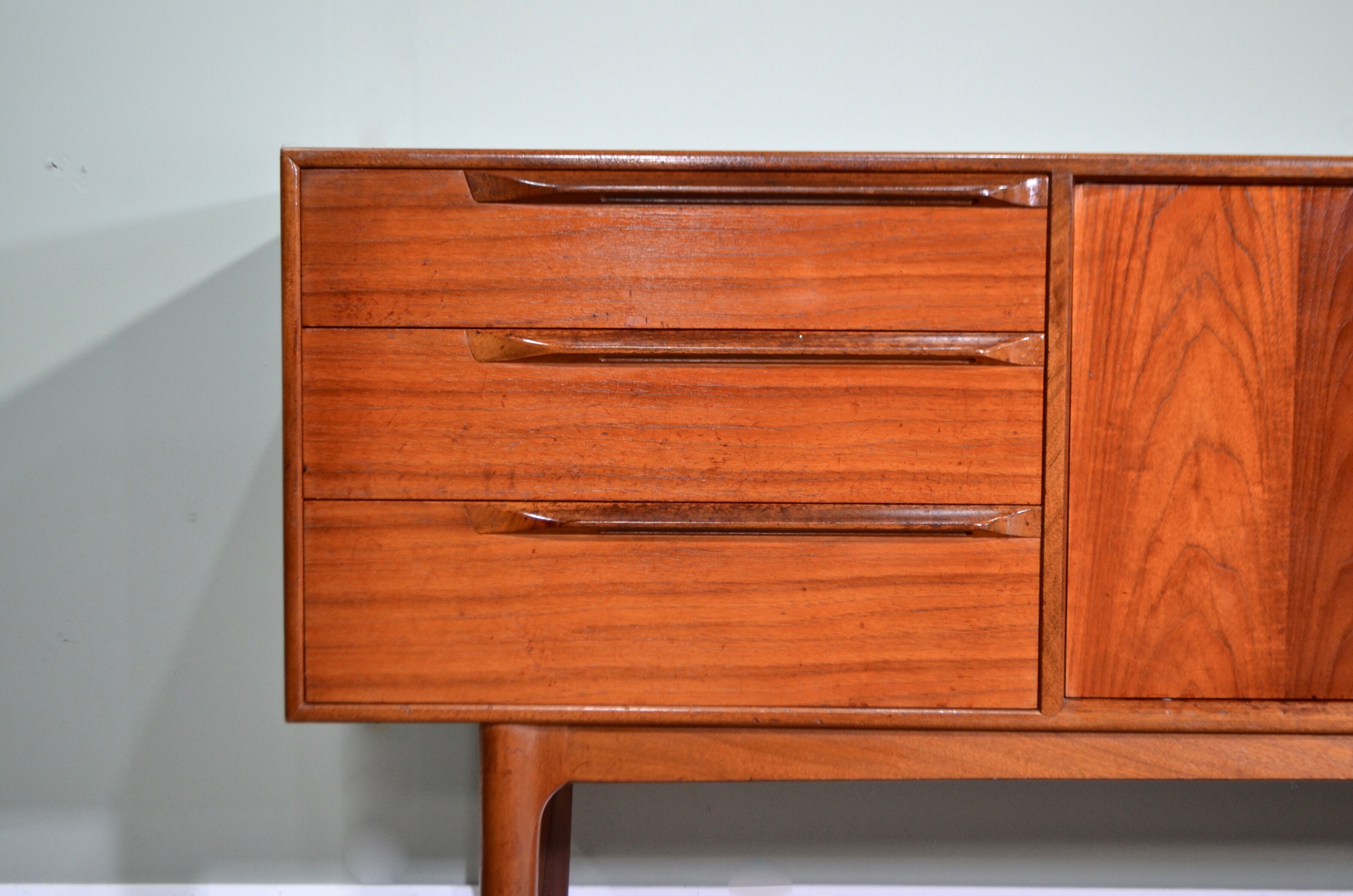 Midcentury McIntosh Teak Sideboard / Long John. Rare Vintage Modern / Danish Style.