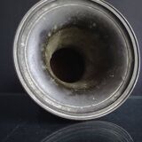Ancien vase balustre chinois bronze cornet immortels Chine XIX