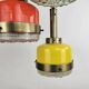 Rare pendant lamp from Italy in 3 colours of glass attributed to Stilnovo