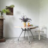 Tecno Nomos Round Table Brushed Metal