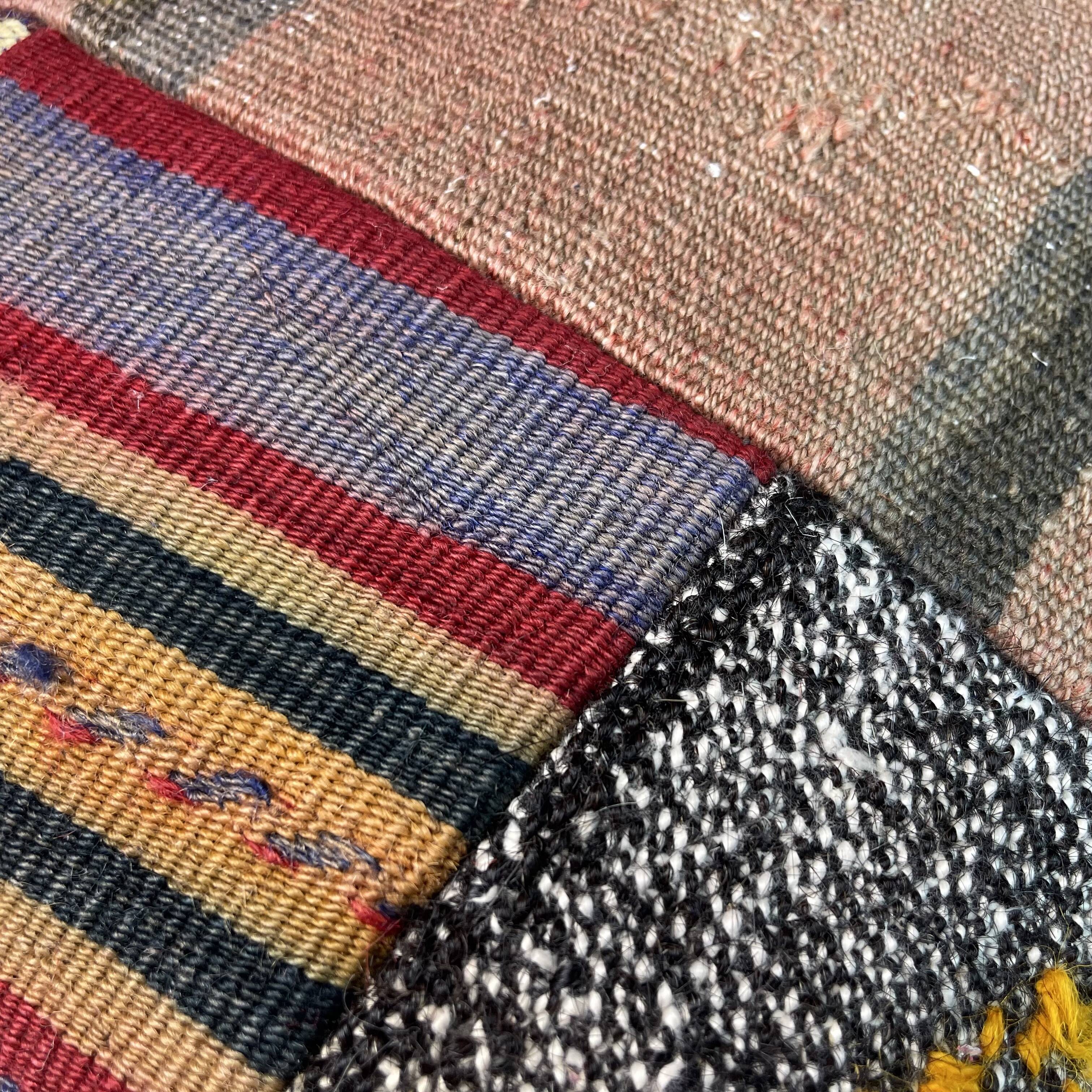 Housse de coussin kilim turc vintage, 40 x 40 cm