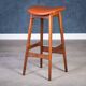 Bar Stools in Rosewood with Cognac Leather by Erik Buch for Dyrlund, 1960s, Set of 2