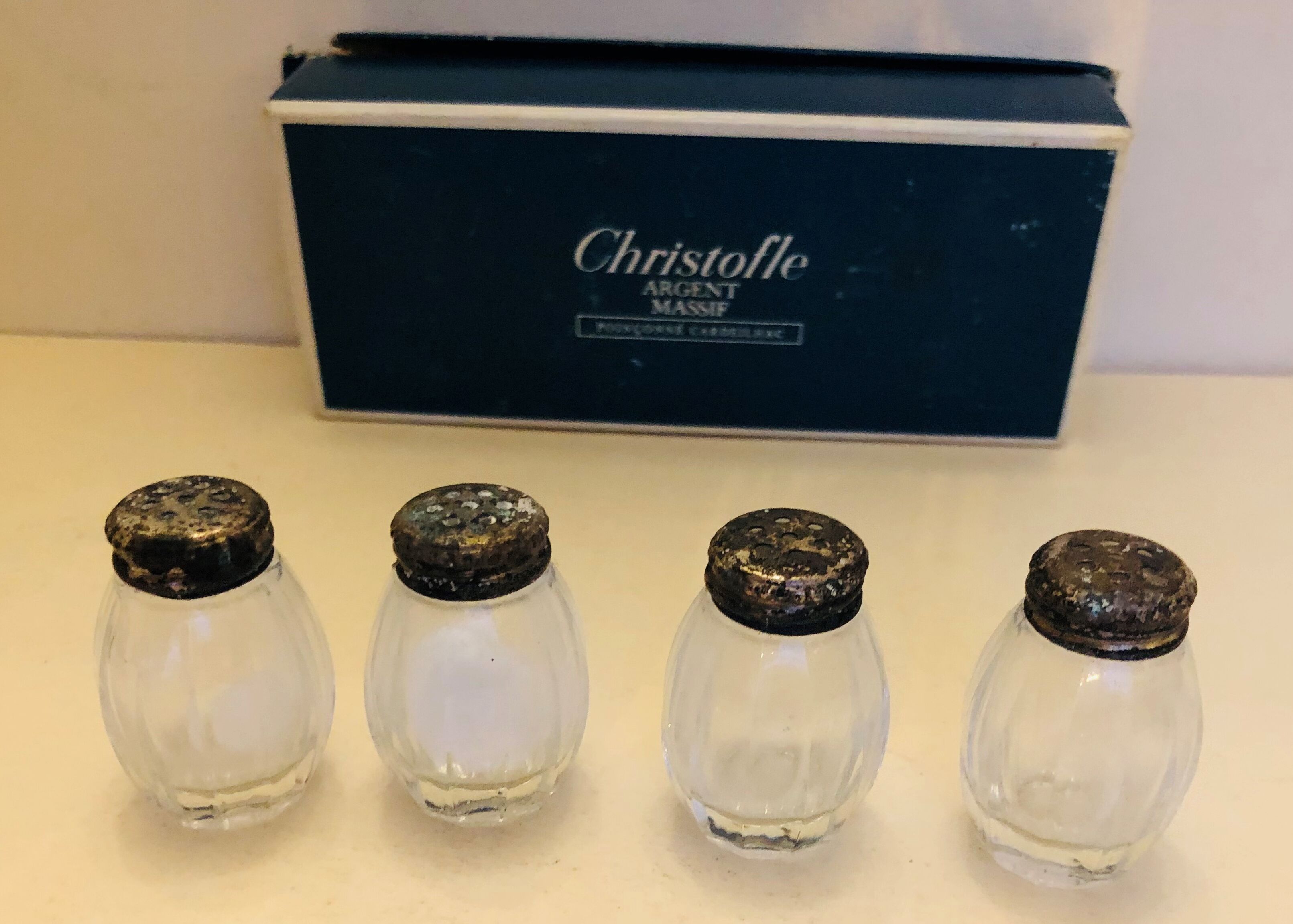 Set of 4 Christofle salters