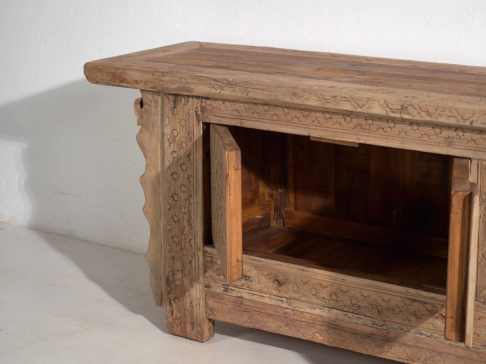 Antique carved TV cabinet (c.1850) #60