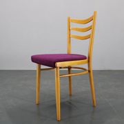 1960s Set of Four Beech Dining Chairs, Czechoslovakia