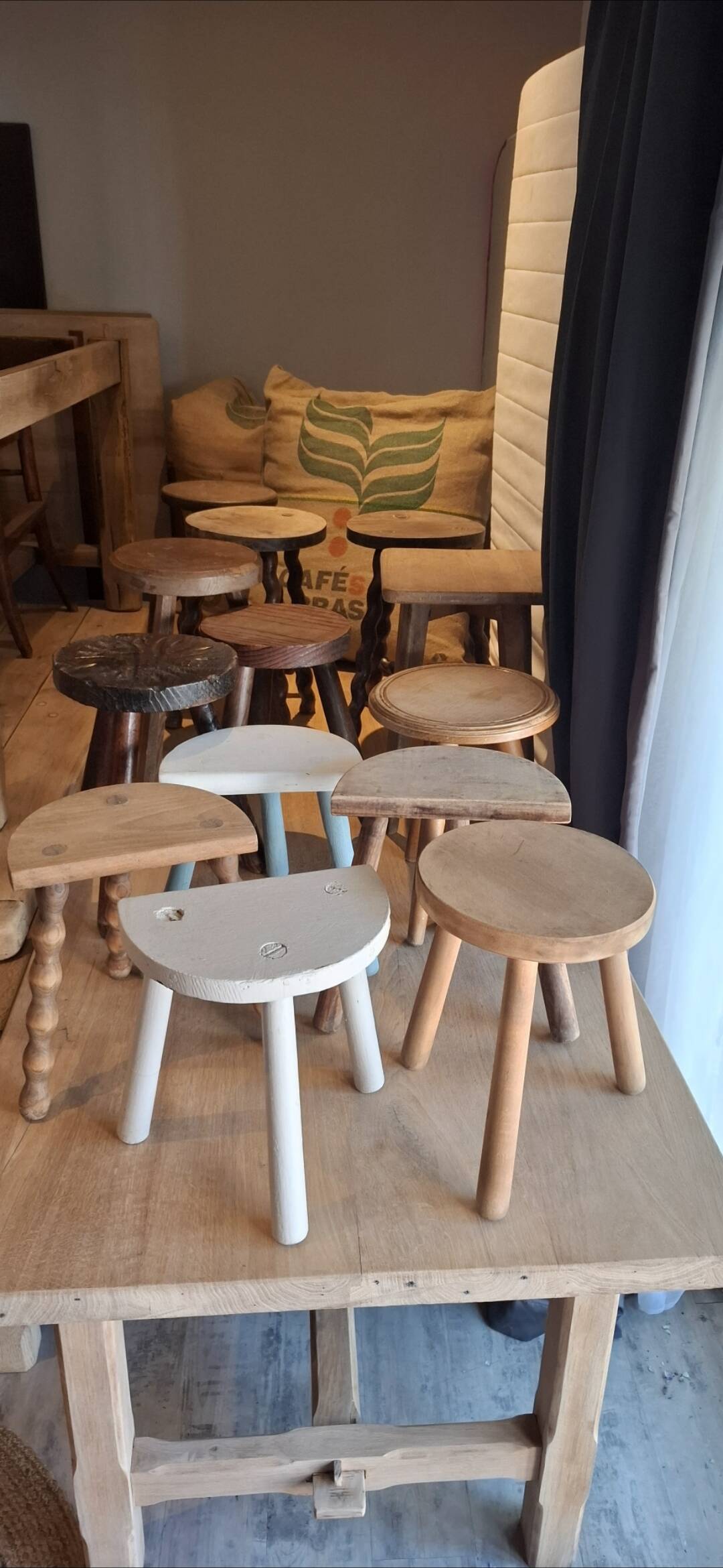Set of 13 stools