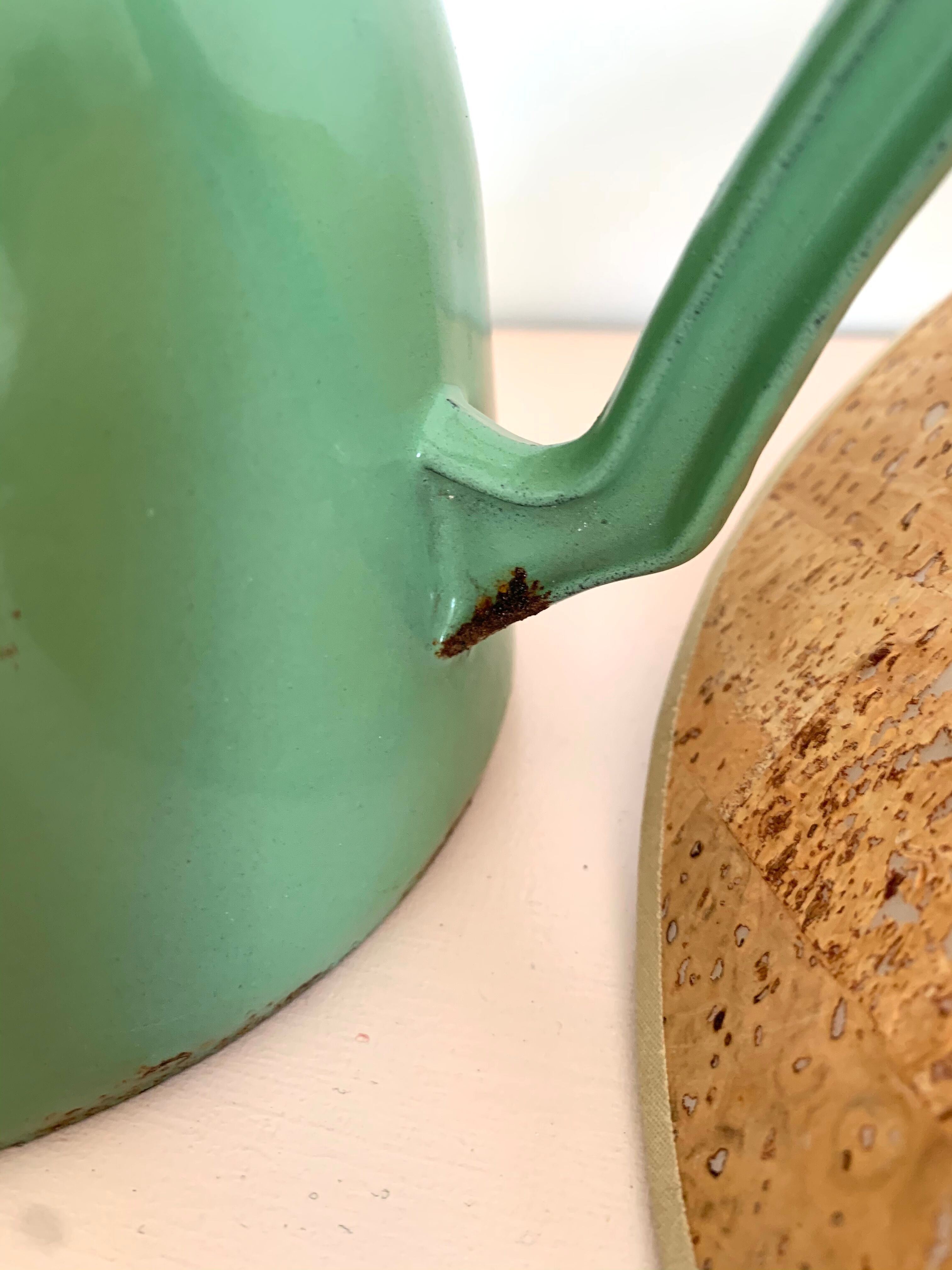 Enamelled cast iron pitcher 1950