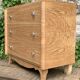 Art Deco chest of drawers in raw oak