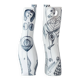 Pair of modernist nude figurative vases in porcelain by Sargadelos.
