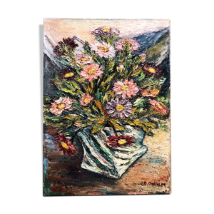 Tableau ancien Les Marguerites