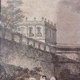 Lithographed plate, the troubadours, nineteenth century